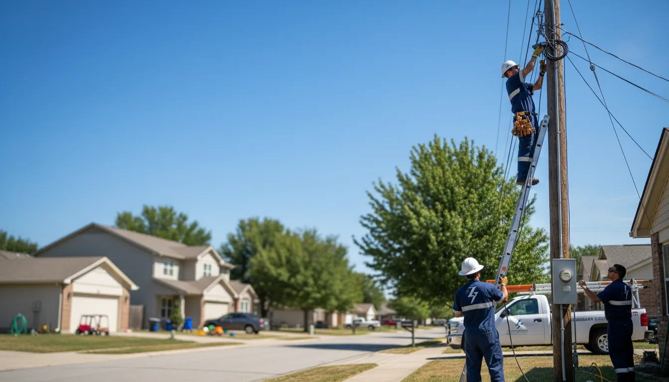 Residential electrician providing installation services in Forest Acres, SC